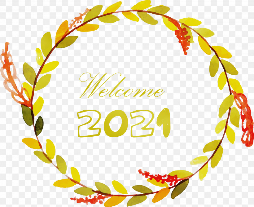 New Year, PNG, 3000x2444px, Happy New Year 2021, Cartoon, Flower, Happy New Year, Hello 2021 Download Free