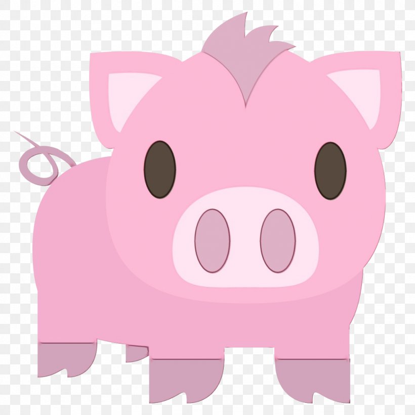 Pig Cartoon, PNG, 1024x1024px, Pig, Boar, Cartoon, Livestock, Nose Download Free