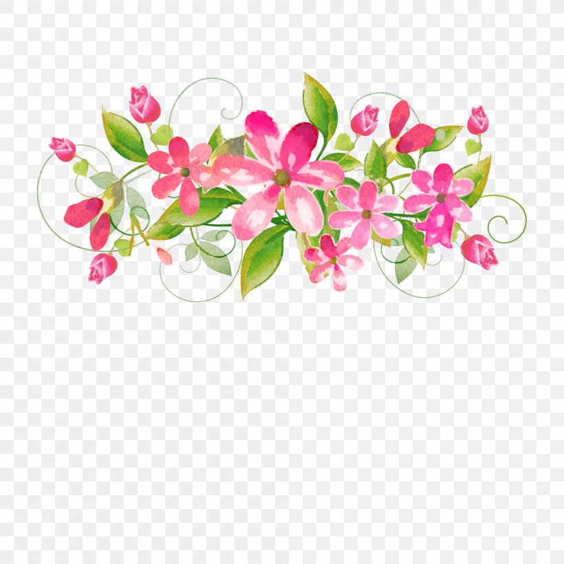 Floral Design Cut Flowers Wreath Clip Art, PNG, 2000x2000px, Floral Design, Artificial Flower, Blossom, Branch, Cut Flowers Download Free