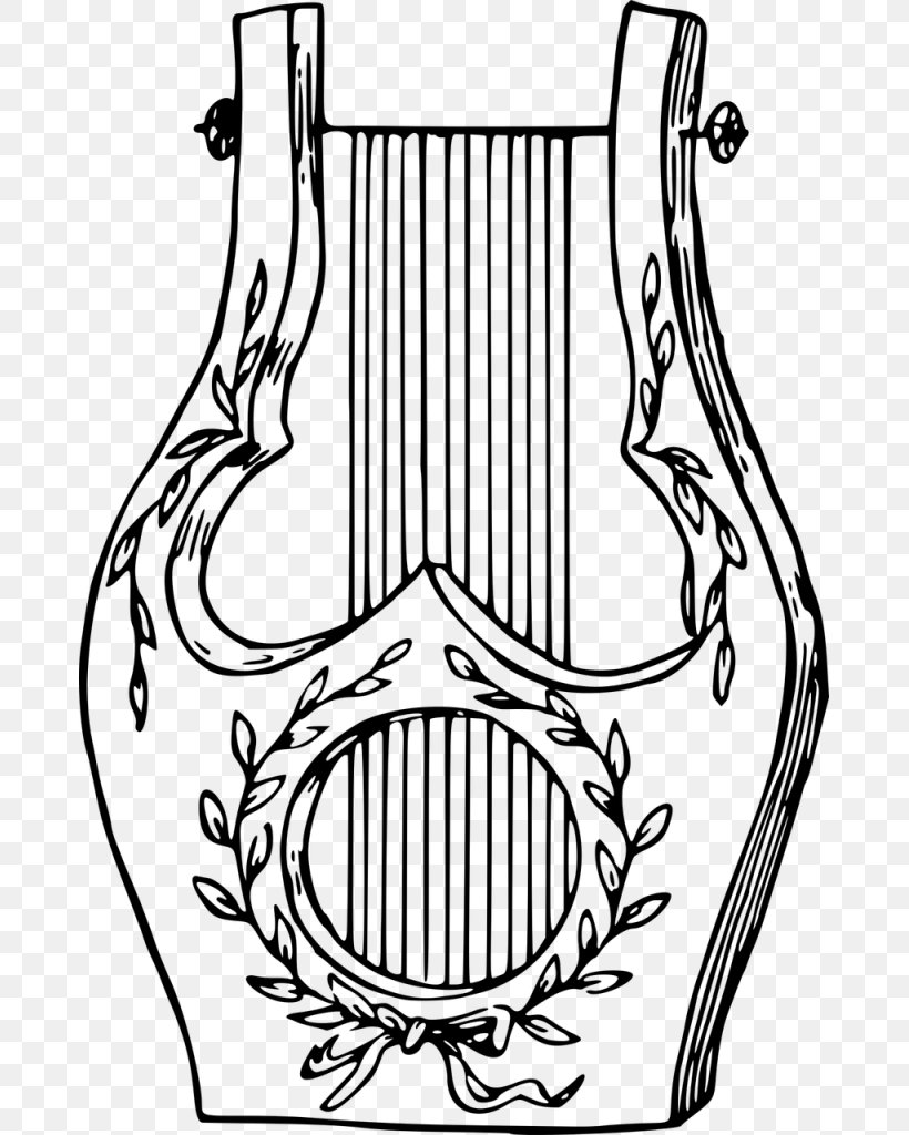 Lyre Musical Instruments Drawing Harp, PNG, 677x1024px, Watercolor, Cartoon, Flower, Frame, Heart Download Free