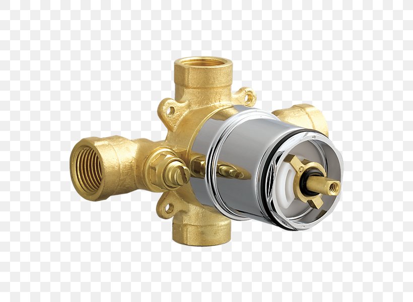 Pressure-balanced Valve Shower Tap Thermostatic Mixing Valve, PNG, 600x600px, Pressurebalanced Valve, Ball Valve, Bathroom, Bathtub, Brass Download Free