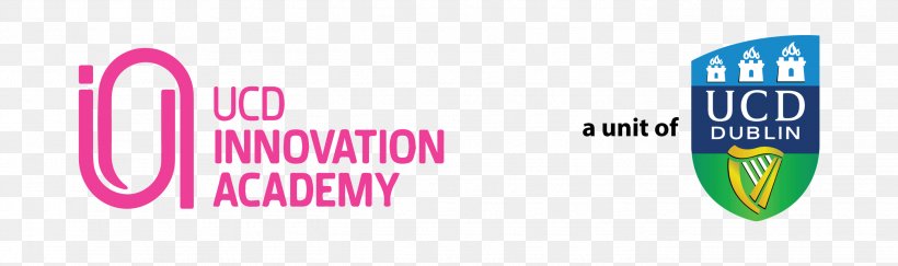 UCD Innovation Academy Brand Logo Michael Smurfit Graduate Business School Product, PNG, 2835x842px, Brand, Dublin, Label, Logo, Magenta Download Free