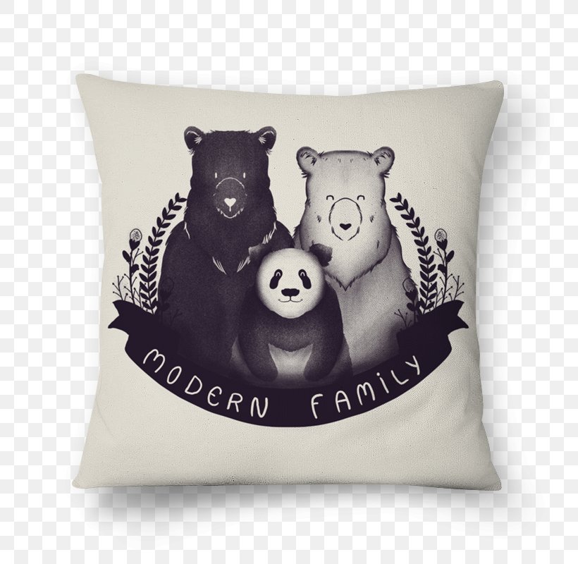Bear Giant Panda T-shirt Poster Design, PNG, 800x800px, Bear, Cushion, Family, Giant Panda, Material Download Free