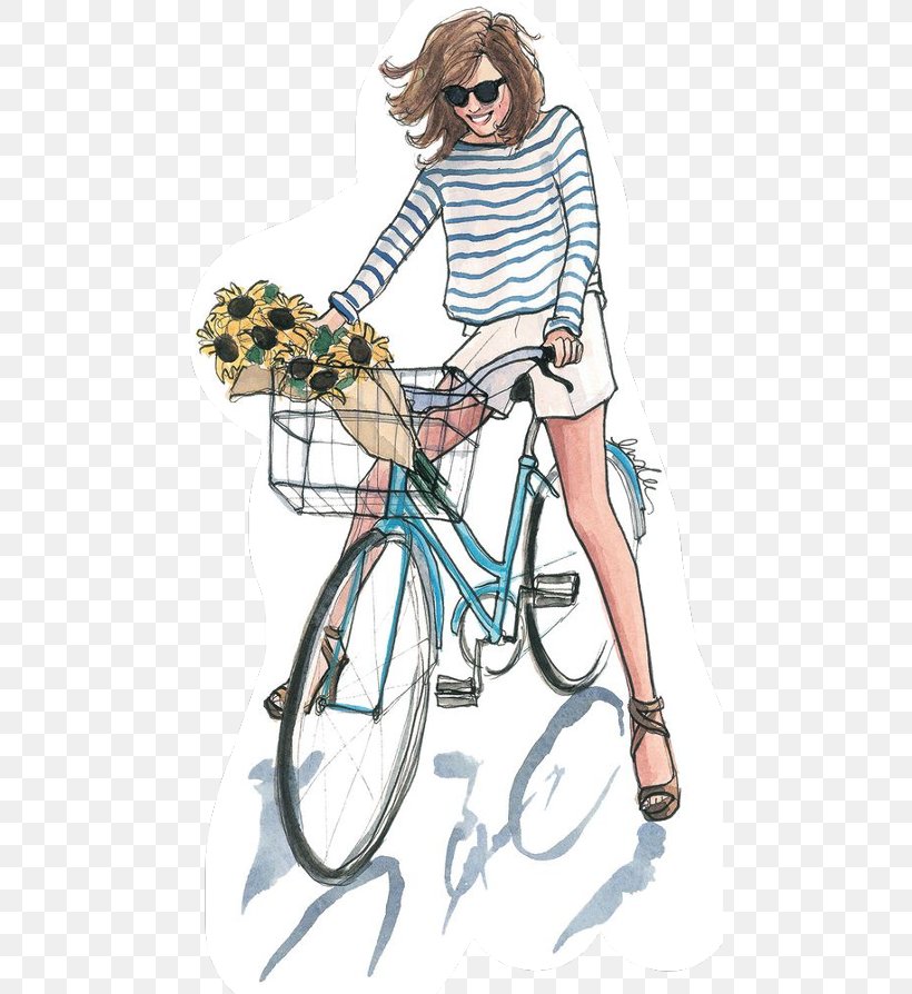 Drawing Bicycle Cycling Sketch, PNG, 480x894px, Watercolor, Cartoon, Flower, Frame, Heart Download Free