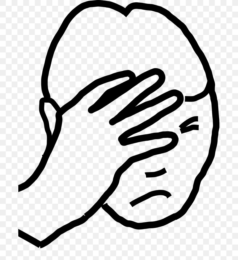 Facepalm July Clip Art, PNG, 693x893px, Facepalm, Area, Artwork, Black, Black And White Download Free