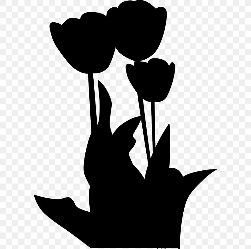 Flowering Plant Tulip Clip Art Black, PNG, 600x814px, Flower, Black, Blackandwhite, Cartoon, Flower Garden Download Free