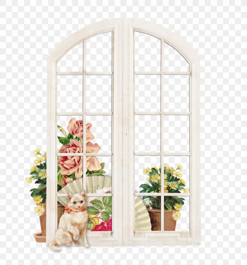Window Cat Flower, PNG, 1195x1280px, Window, Cat, Door, Fairy Door, Flower Download Free