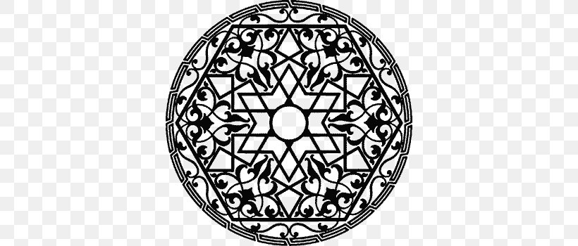 Mandala Islamic Geometric Patterns Salah Islamic Art, PNG, 350x350px, Mandala, Arabic Calligraphy, Area, Bicycle Wheel, Black And White Download Free