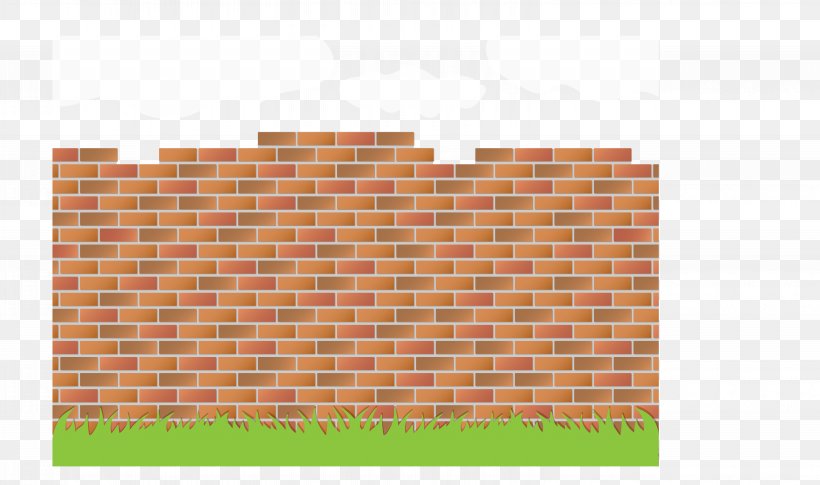 Brick Wall Euclidean Vector, PNG, 6176x3660px, Brick, Building, Gratis, Material, Orange Download Free