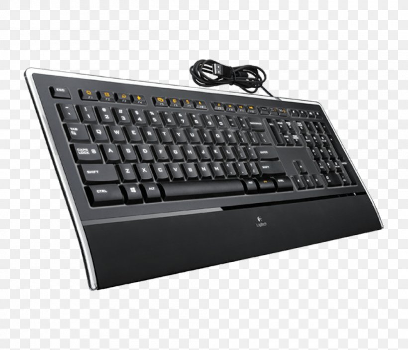 Computer Keyboard Logitech Illuminated Keyboard K740 Laptop Numeric Keypads QWERTY, PNG, 1000x858px, Computer Keyboard, Azerty, Backlight, Computer, Computer Component Download Free