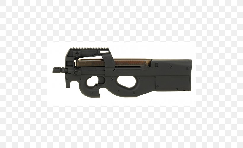 FN P90 Airsoft Guns Firearm Cybergun FN Herstal, PNG, 500x500px, Watercolor, Cartoon, Flower, Frame, Heart Download Free