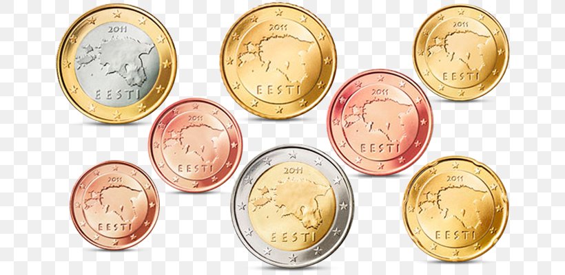 Estonian Euro Coins Estonian Euro Coins 2 Euro Coin, PNG, 708x400px, 1 Cent Euro Coin, 2 Euro Coin, 20 Euro Note, Coin, Coin Set Download Free