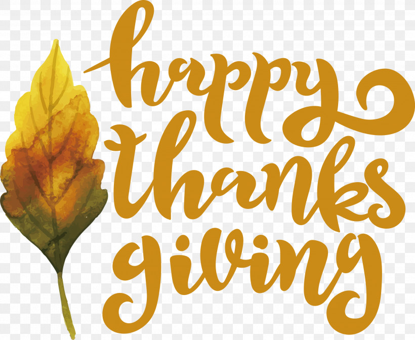 Happy Thanksgiving, PNG, 3000x2462px, Happy Thanksgiving, Biology, Calligraphy, Flower, Fruit Download Free