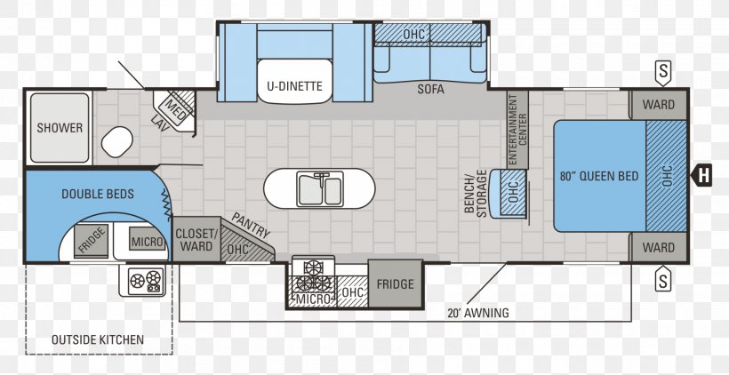 Jayco, Inc. Campervans Caravan Floor Plan RVT.com, PNG, 1800x928px, Jayco Inc, Area, Bed, Campervans, Camping Download Free