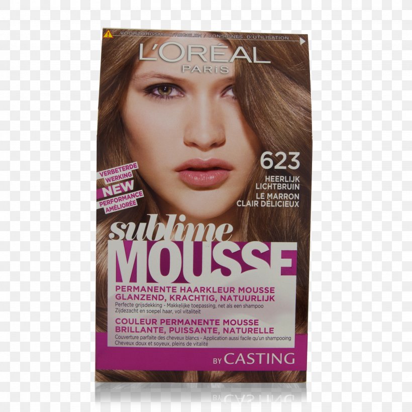 Mousse L'Oréal Human Hair Color Chestnut, PNG, 2048x2048px, Mousse, Beauty, Blond, Brown Hair, Capelli Download Free