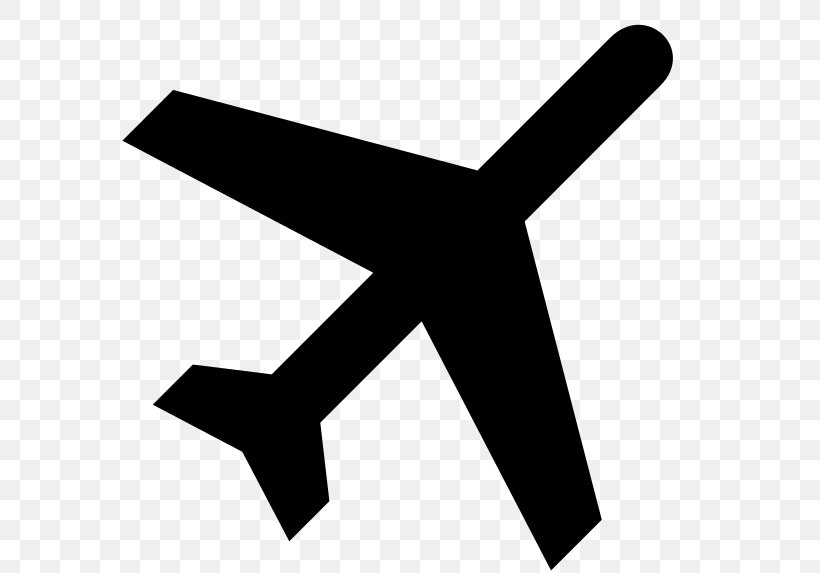 Airplane Flight Air Travel Clip Art, PNG, 578x573px, Airplane, Air Travel, Aircraft, Airliner, Black And White Download Free