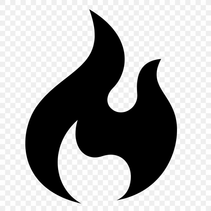 Flame Clip Art, PNG, 1024x1024px, Flame, Black, Black And White, Byte, Crescent Download Free