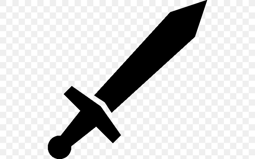 Sword ICO Download Icon, PNG, 512x512px, Sword, Apple Icon Image Format, Black, Black And White, Bomb Download Free