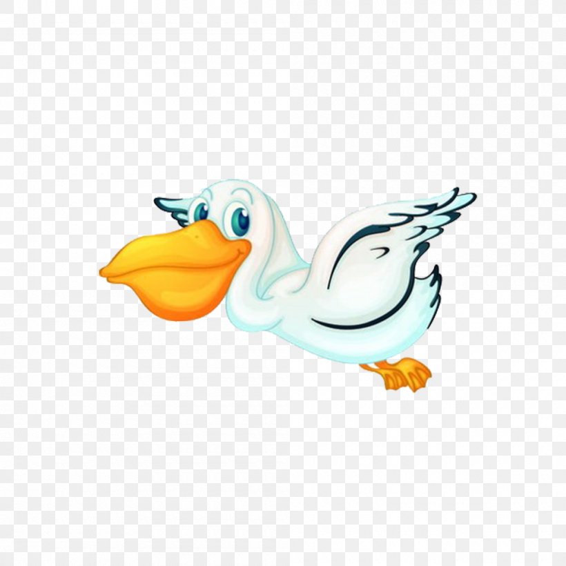 Pelican Bird Clip Art, PNG, 1000x1000px, Pelican, Animation, Beak, Bird, Duck Download Free