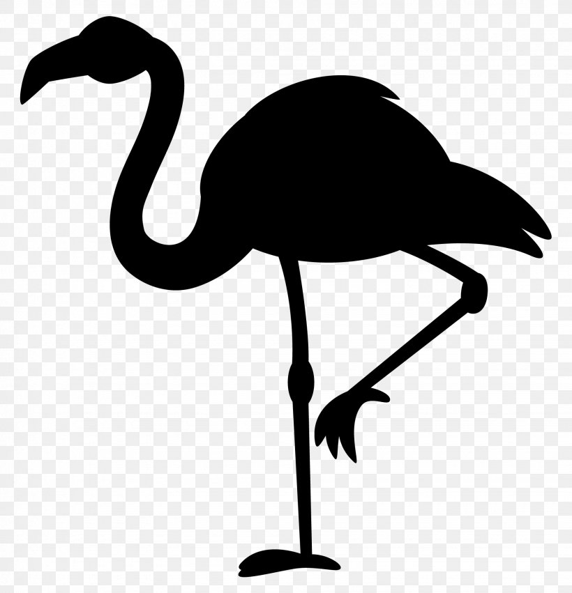 Phoenicopterus Black White Clip Art, PNG, 1950x2025px, Phoenicopterus, Beak, Bird, Black, Blackandwhite Download Free