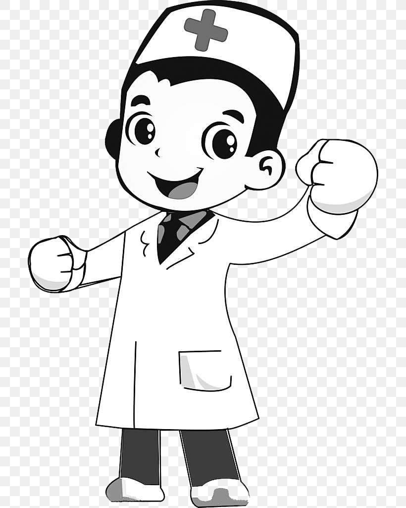 Physician Cartoon Nurse, PNG, 708x1024px, Watercolor, Cartoon, Flower, Frame, Heart Download Free