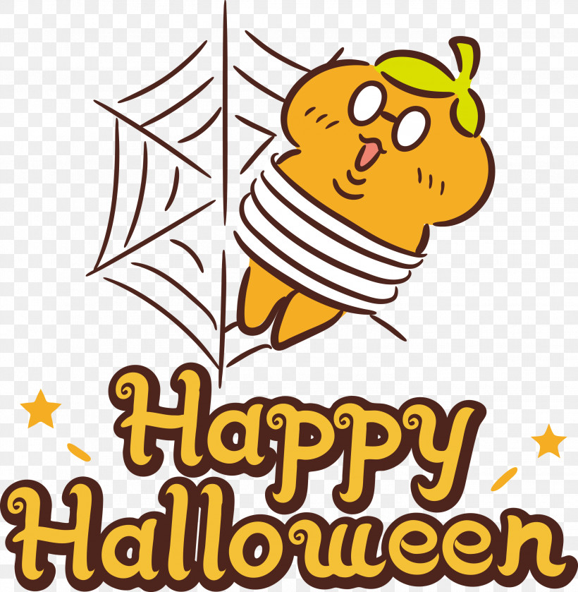 Happy Halloween, PNG, 2931x3000px, Happy Halloween, Bees, Cartoon, Flower, Happiness Download Free