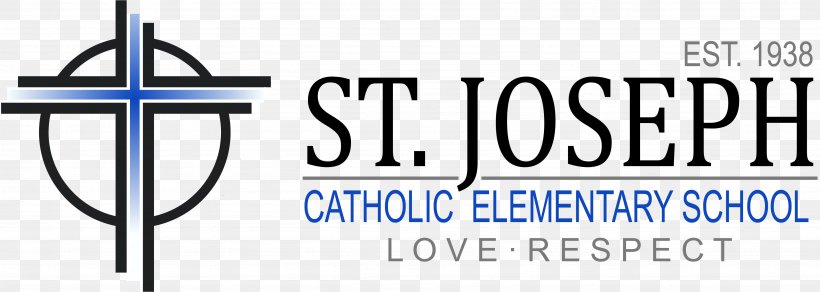 St. Joseph Catholic Elementary School Alumnus Logo, PNG, 3696x1320px, School, Alt Attribute, Alumnus, Blue, Brand Download Free