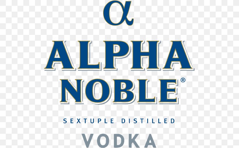 Vodka Alpha Noble Logo Brand Alpha Noble 3l 40%, PNG, 517x509px, Vodka, Area, Blue, Brand, Logo Download Free
