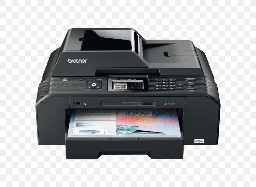Multi-function Printer Inkjet Printing Brother Industries Ink Cartridge, PNG, 600x600px, Multifunction Printer, Brochure, Brother Fax 2845, Brother Industries, Color Printing Download Free