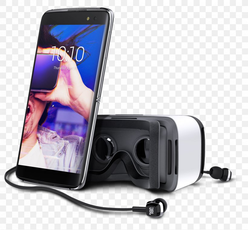 Virtual Reality Headset Alcatel Mobile BlackBerry DTEK50 Alcatel IDOL 4S Smartphone, PNG, 2000x1857px, Virtual Reality Headset, Alcatel Idol 4, Alcatel Idol 4s, Alcatel Mobile, Alcatel One Touch Download Free