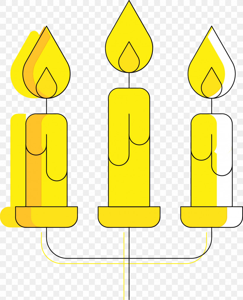 Yellow Line Sign Cylinder Line Art, PNG, 2431x3000px, Christmas Candle, Cylinder, Line, Line Art, Paint Download Free