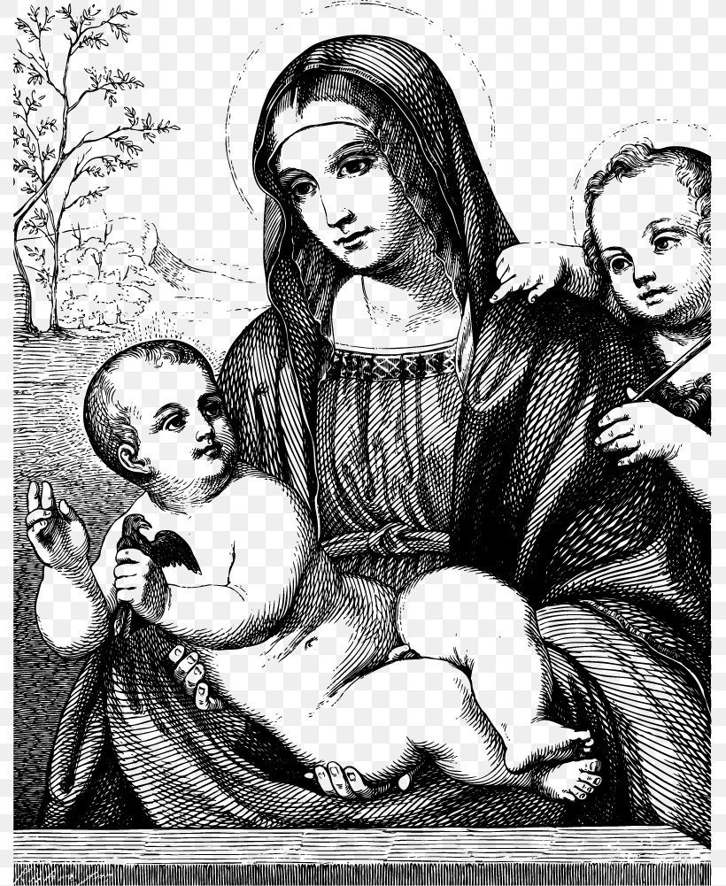 Madonna And Child Drawing Clip Art, PNG, 789x1001px, Watercolor, Cartoon, Flower, Frame, Heart Download Free