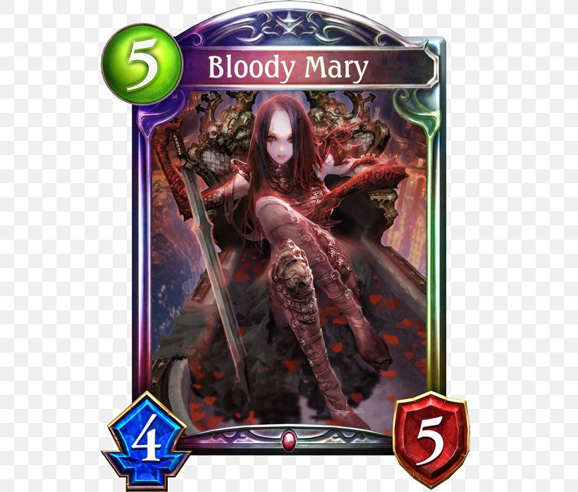 Shadowverse Bloody Mary ネクロマンシー Recipe Vampire, PNG, 536x698px, Shadowverse, Action Figure, Bloody Mary, Card Game, Cygames Download Free