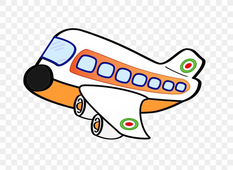 Clip Art Cartoon Air Travel Airplane Vehicle, PNG, 1969x1432px, Watercolor, Air Travel, Airplane, Cartoon, Paint Download Free