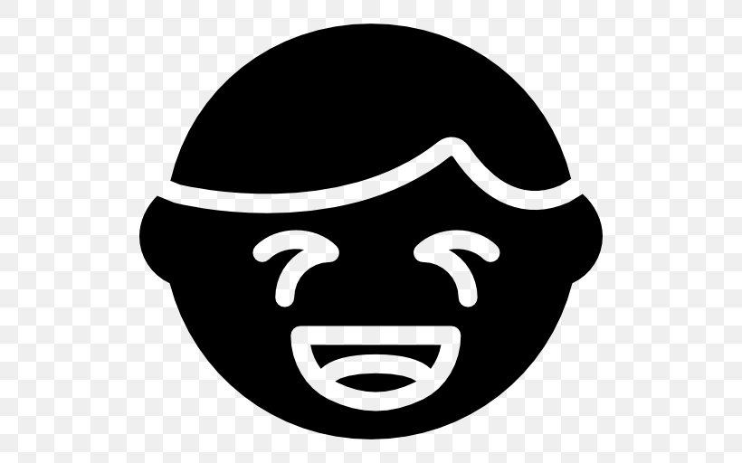 Laughing Vector, PNG, 512x512px, Emoticon, Black, Black And White, Face, Head Download Free