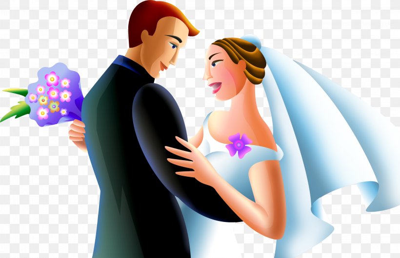 Marriage Couple Kilobyte Animation, PNG, 3098x2004px, Watercolor, Cartoon, Flower, Frame, Heart Download Free