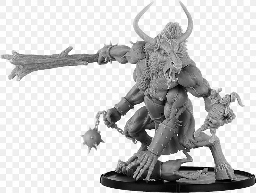 Warhammer Fantasy Battle Miniature Figure Ox Game Warhammer 40,000, PNG, 1322x1000px, Warhammer Fantasy Battle, Action Figure, Black And White, Board Game, Cmon Limited Download Free