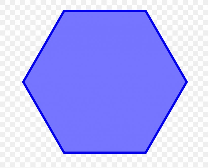 Hexagon Regular Polygon Angle Regelmatige Zeshoek, PNG, 1024x827px, Hexagon, Area, Blue, Electric Blue, Equiangular Polygon Download Free