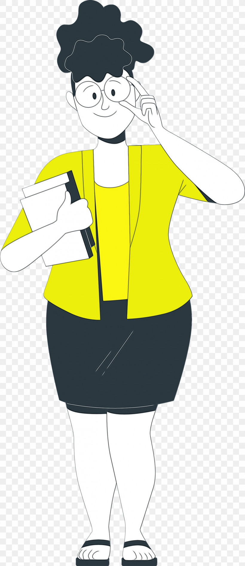 Woman M Headgear Yellow Character Uniform, PNG, 1300x3000px, Teacher, Character, Headgear, Human, Outerwear Download Free