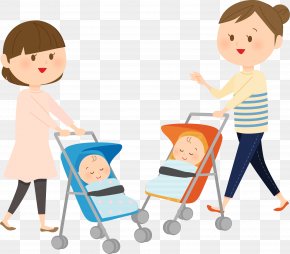 Mothers - Babakocsi Mother Infant Illustration Father PNG