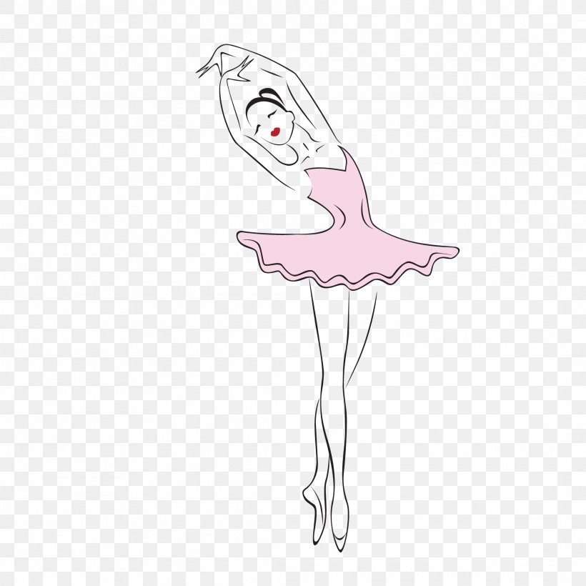 Ballet Illustration, PNG, 2126x2126px, Watercolor, Cartoon, Flower, Frame, Heart Download Free