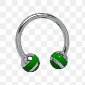 Barbell - Earring Jewellery Headphones Silver Audio PNG