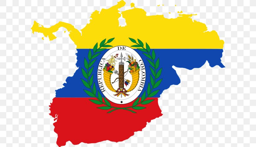 Flag Of Gran Colombia First Republic Of Venezuela Flag Of Colombia, PNG, 624x472px, Gran Colombia, Area, Colombia, First Republic Of Venezuela, Flag Download Free