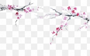 Plum Flower - Japanese Cuisine Cherry Blossom Flag Of Japan PNG
