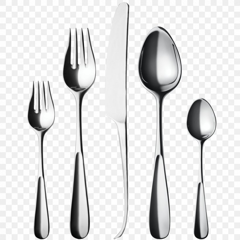 Knife Spoon Fork Clip Art, PNG, 1200x1200px, Knife, Black And White, Cutlery, Fork, Household Silver Download Free