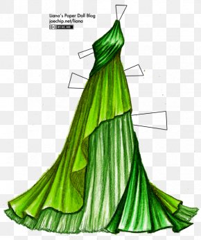 Shading Material - Paper Doll Dress Evening Gown PNG