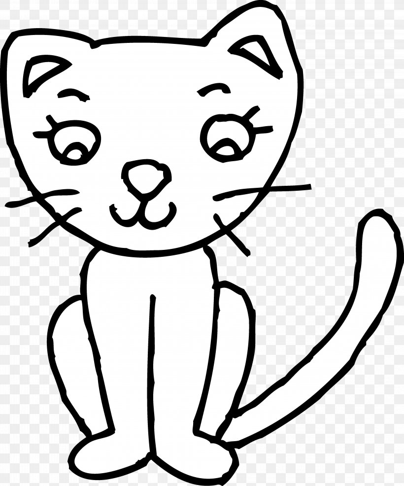 Cat Kitten Clip Art Coloring Book Openclipart, PNG, 4137x4975px, Watercolor, Cartoon, Flower, Frame, Heart Download Free