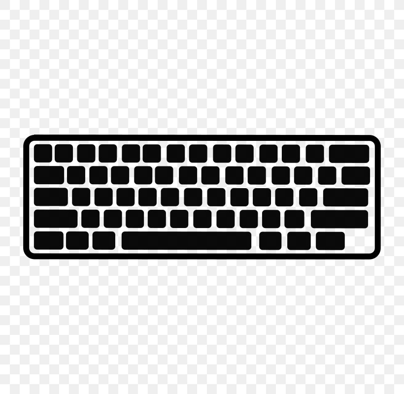 Computer Keyboard Dell Inspiron Laptop MacBook Pro, PNG, 800x800px, Computer Keyboard, Apple, Apple Keyboard, Automotive Exterior, Black Download Free