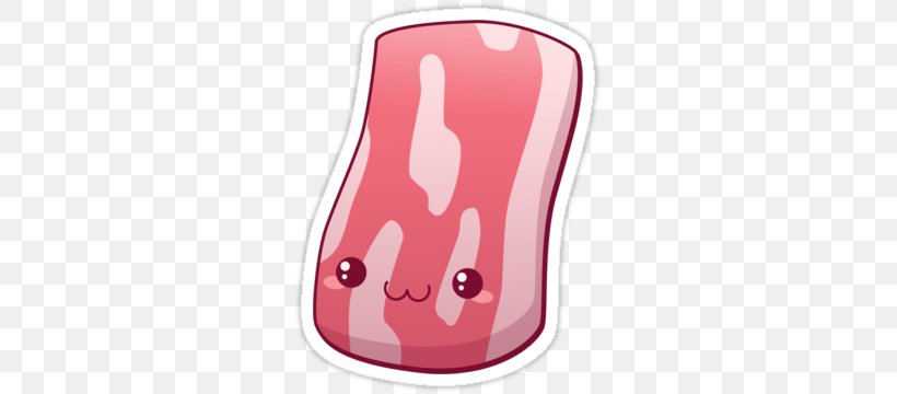 Kawaii Bacon Kavaii T-shirt Cuteness, PNG, 375x360px, Bacon, Animal Source Foods, Art, Cuteness, Finger Download Free