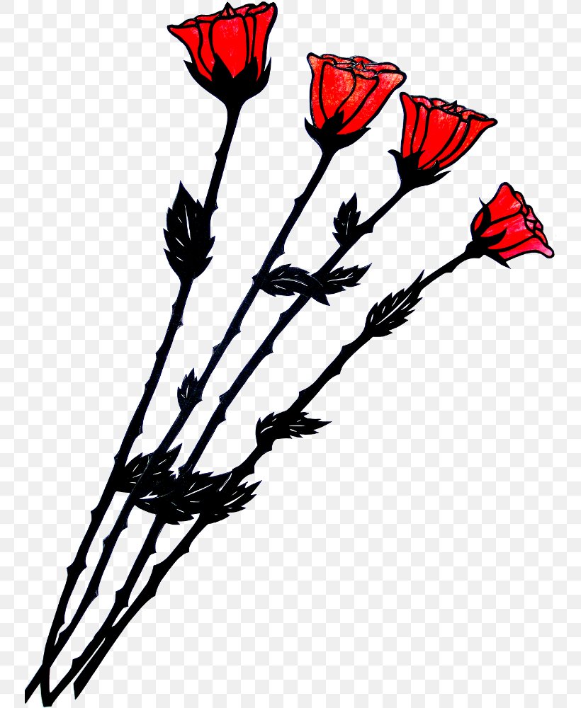 Red Rose Drawing White Color, PNG, 750x1000px, Red, Art, Artwork, Black, Branch Download Free
